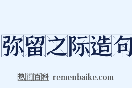 弥留之际造句是什么意思的图片